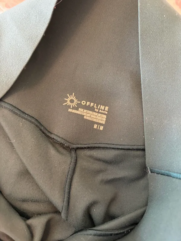OFFLINE by Aerie Real Me Xtra 7/8 Leggings dark teal size medium - Image 3