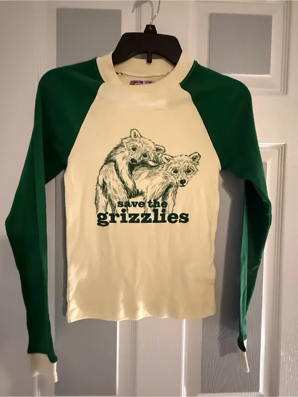 Urban Outfitters Graphic 'Save the Grizzlies' Raglan Tee - Image 2