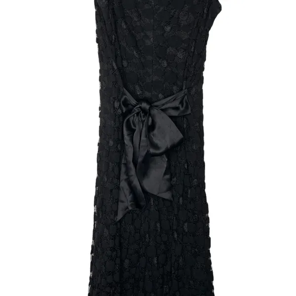 Vintage Harold's Black Lace Dress - Image 5