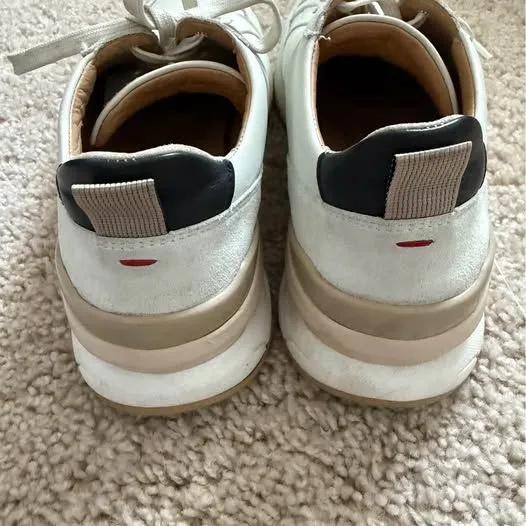 Lloyd White Leather Sneakers Size 9 - Image 4