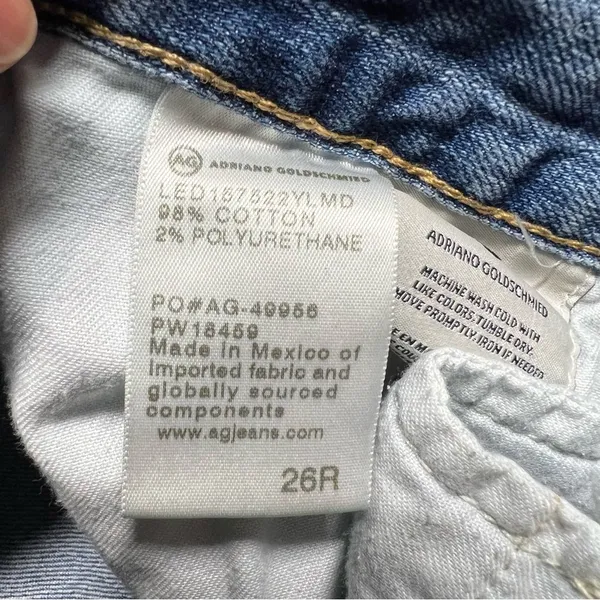 Adriano Goldschmied AG-ED Ex-Boyfriend Distressed Slim Jeans Size 26R EUC - Image 5