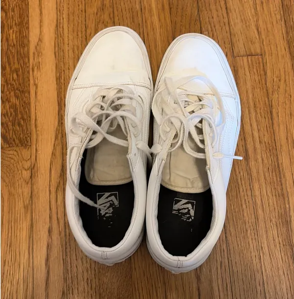 White Vans Women’s Shoes - Image 2