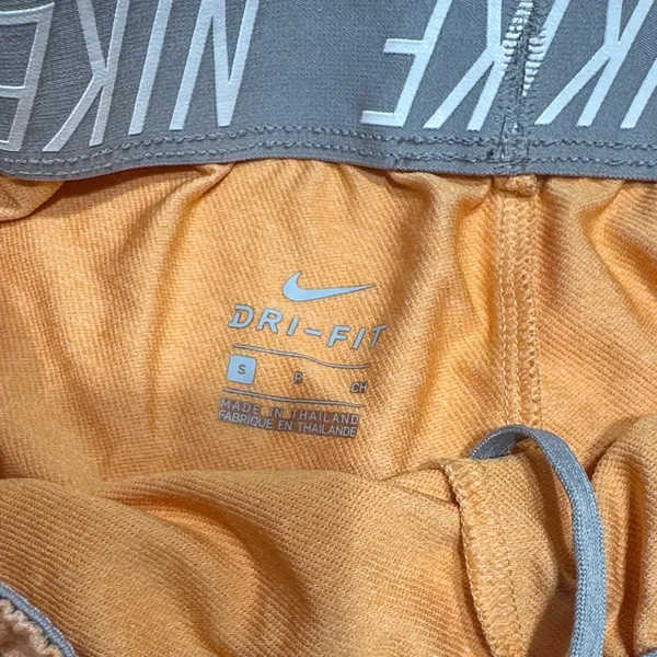Nike Women's Light Peach Athletic Shorts with Reflective Swoosh - Image 3