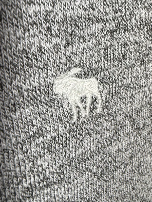 Abercrombie & Fitch Women's Small Gray Hooded Pullover Sweatshirt - Image 4