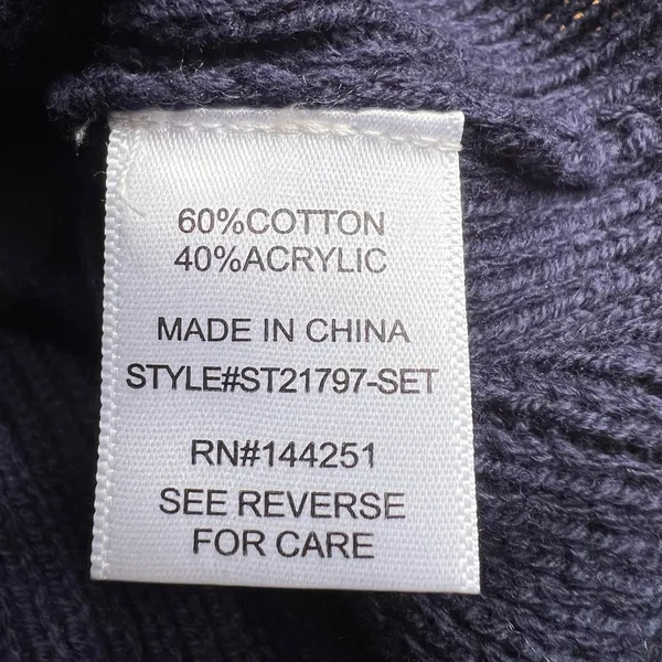 Sincerely Jules Women’s 2Pc Navy Knit Sweater Set,Vest+Wide/Flare leg Pants|SZ:S - Image 11