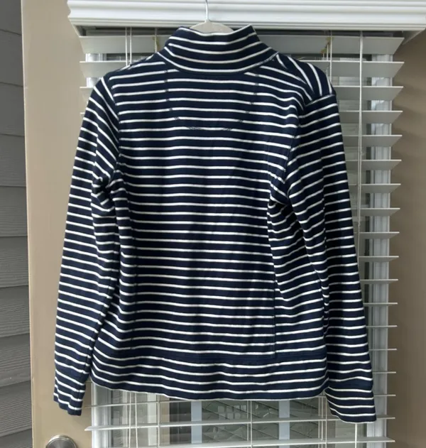 L.L.Bean Women's Ultrasoft Sweats, Full-Zip Mock-Neck Jacket Stripe - Image 6