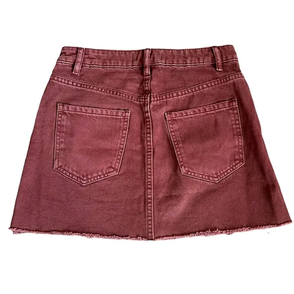 Free People We The Free Plum Zipper Front Mini Skirt - Image 7