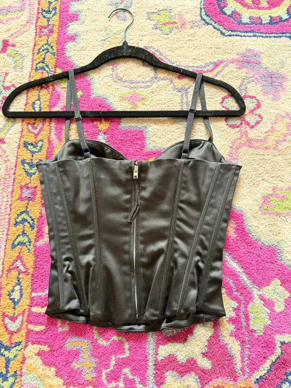 Aritzia Wilfred Corset Black top - Image 2