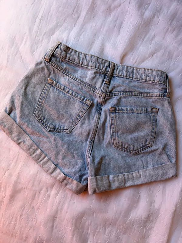 Wild Fable Shorts Denim High-Rise Mom - Image 4