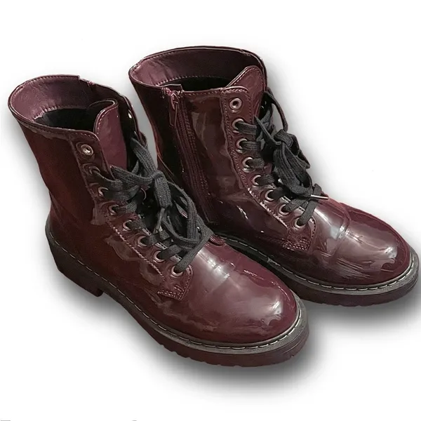 TRUE CRAFT Women’s Faux Leather Combat Boots - Image 4