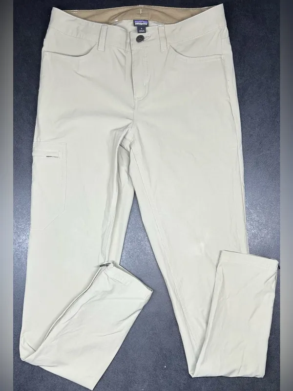 Patagonia Women's Size 2 Tan Skyline Traveler Pants - Image 2