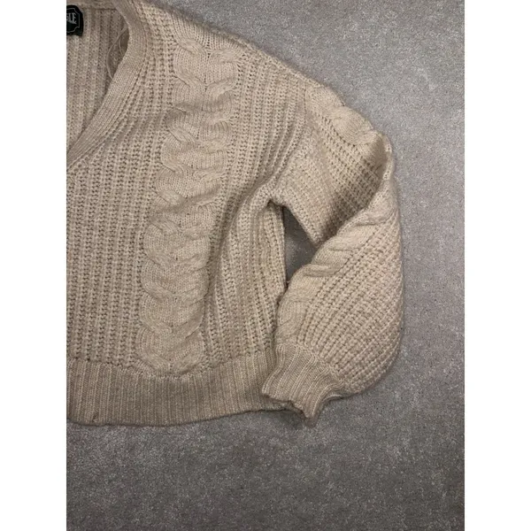 American Eagle Ivory Large Chunky Knit Cardigan‎ - Image 2