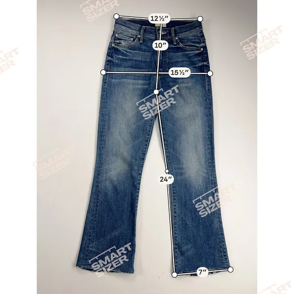 MOTHER Denim The Insider Crop Jeans Double Trouble Wash Mid Rise Size 25 - Image 8