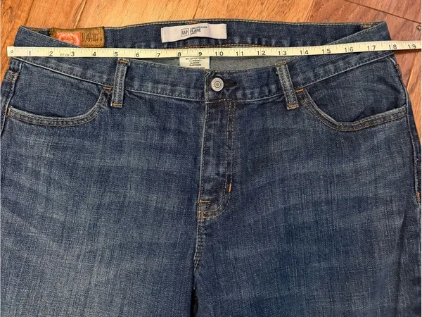 GAP Women's Wide Leg Jeans - Denim Blue - Image 6