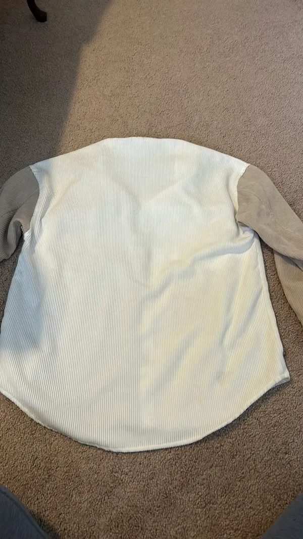 Multicolor Button Down Tan Size M - Image 3