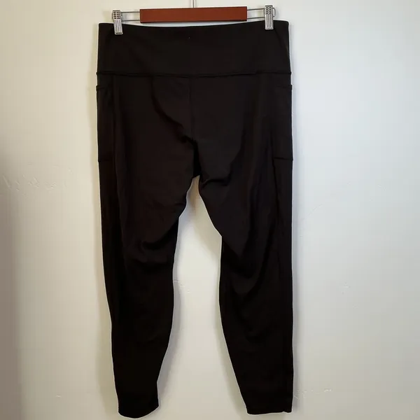 Patagonia Active High Rise Pocket Leggings Black 7/8 XL Workout Yoga - Image 2
