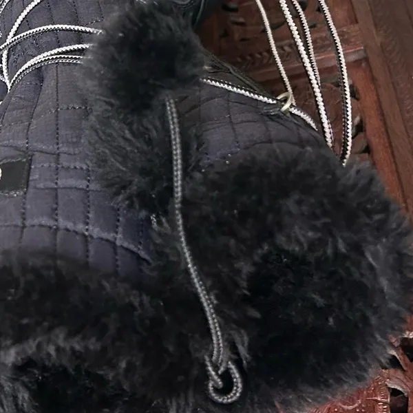 Timberland Boots Womens 8 Black Knee High Pom Pom Lace Up Winter Snow - Image 14