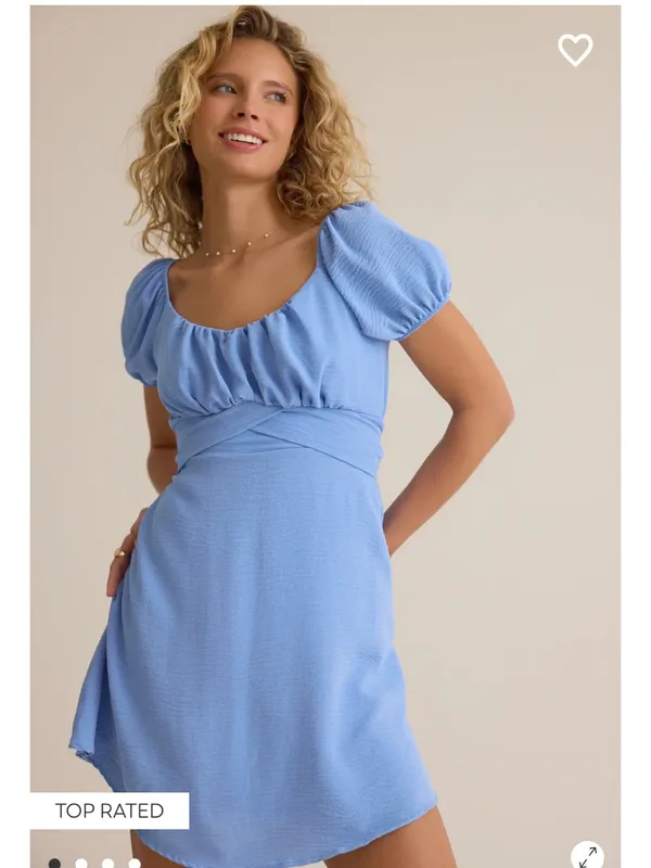 Altar'd State dusty Blue Mini Dress Ladies/jrs XL - Image 10