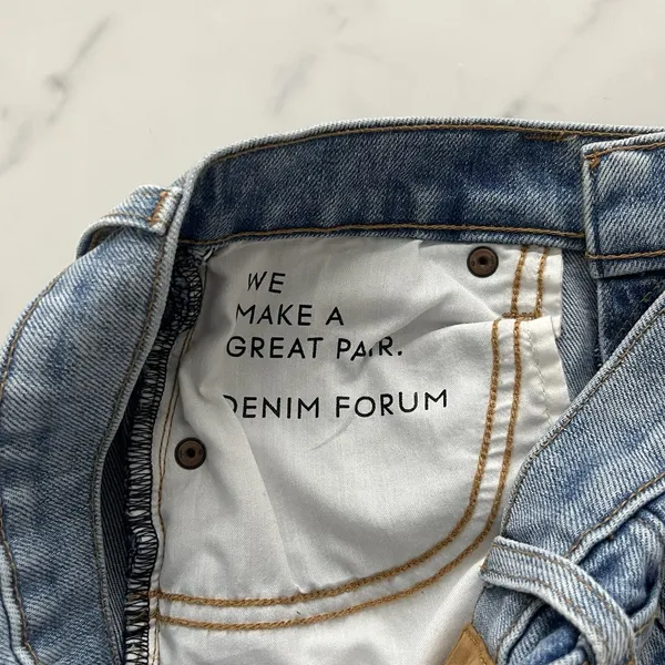 Aritzia Denim Forum The Arlo Hi-Rise Straight Jean Sz 26 Tall Minimalist 90's - Image 8