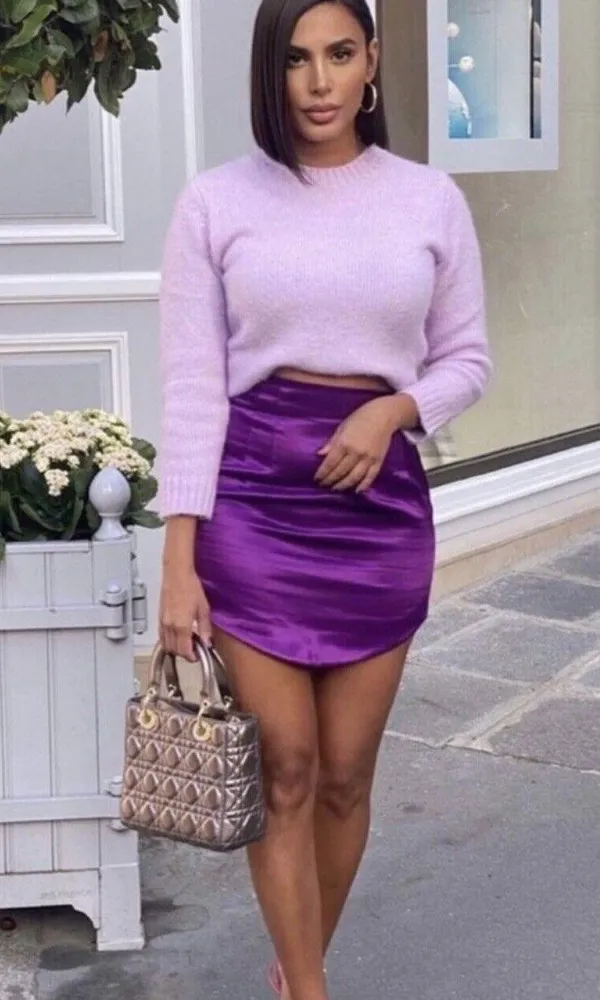 ZARA Satin Effect Skirt - Image 4