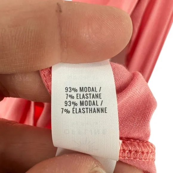 Offline by Aerie Womens Coral Pink Modal Turtleneck Long‎ Sleeve Top Thumbholes - Image 5
