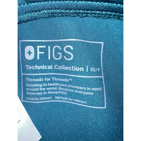 FIGS Zamora High-Rise Jogger Scrub Pant Caribbean Blue size XS/P - Image 8