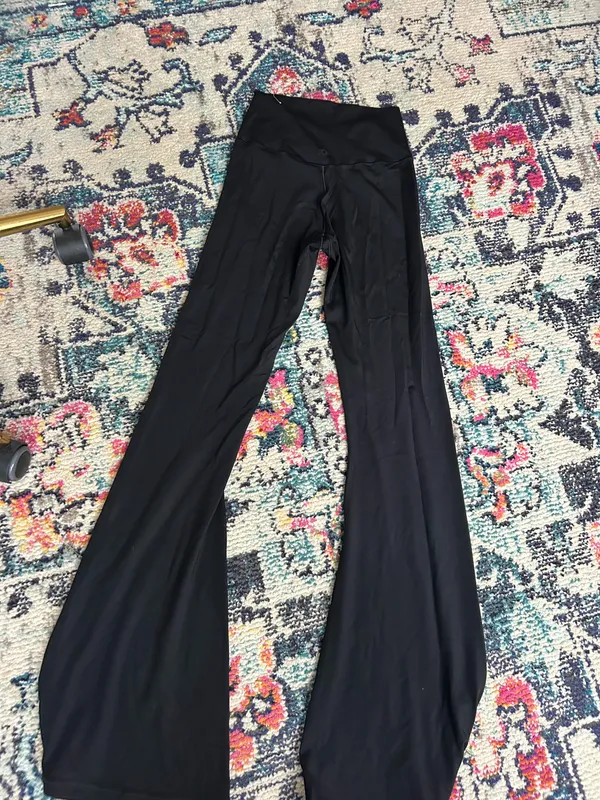 Aerie Leggings OFFLINE by High-Waisted Crossover Flare Black - Image 6