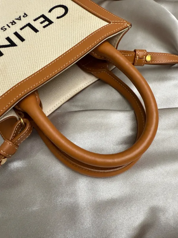Celine Canvas Crossbody Bag - Image 4
