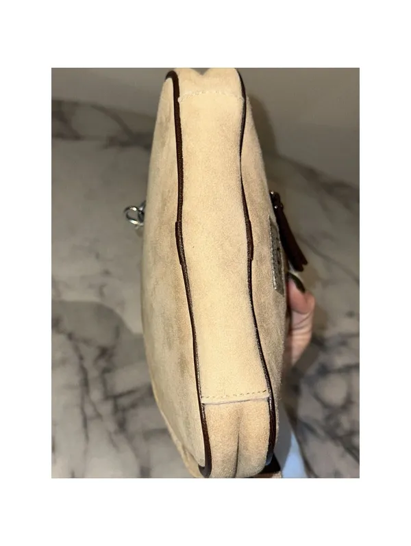 RARE Ugg MINI Handbag Shoulder Bag Purse 8x5x1" Suede Shearling Pouch MINTcond. - Image 7