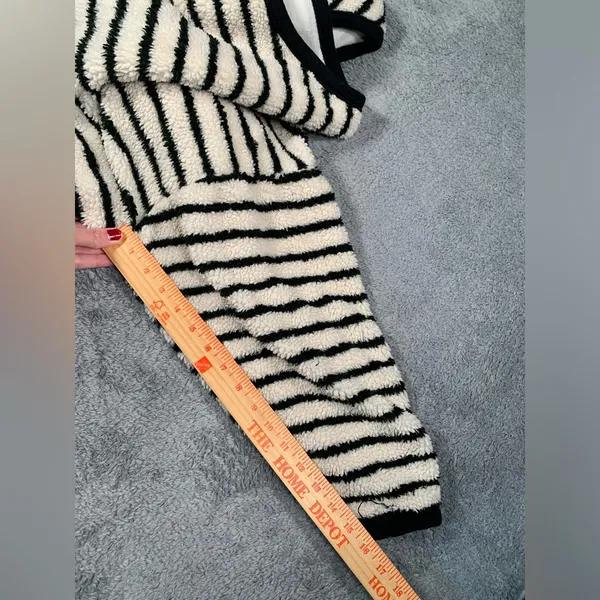 Free people Breton Striped pullover long sleeve fleece medium - Image 10