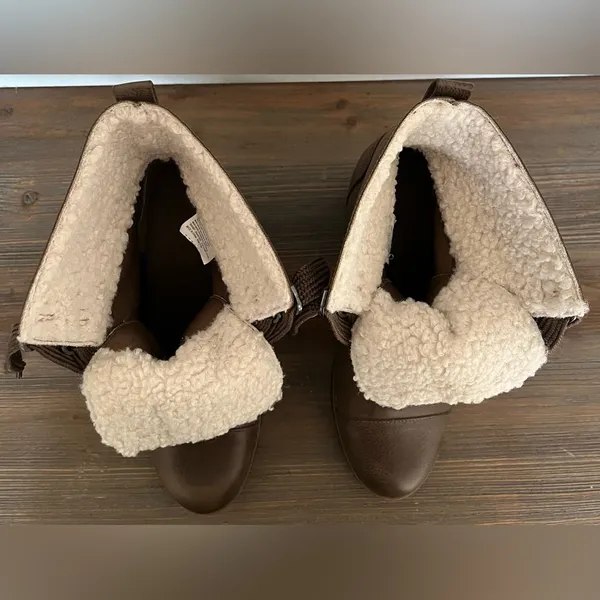 Universal Threads Goode Co Women’s Wedges Boots Faux Fur Lining Size 9 - Image 11