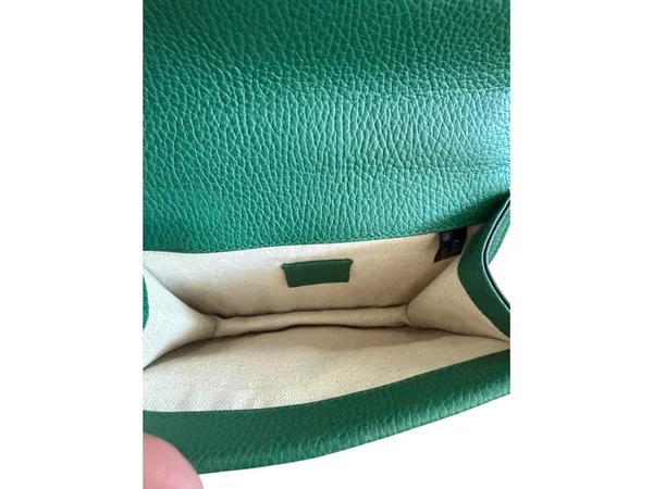 GUCCI Dionysus Emerald Green Leather Mini Crossbody Bag - Image 7