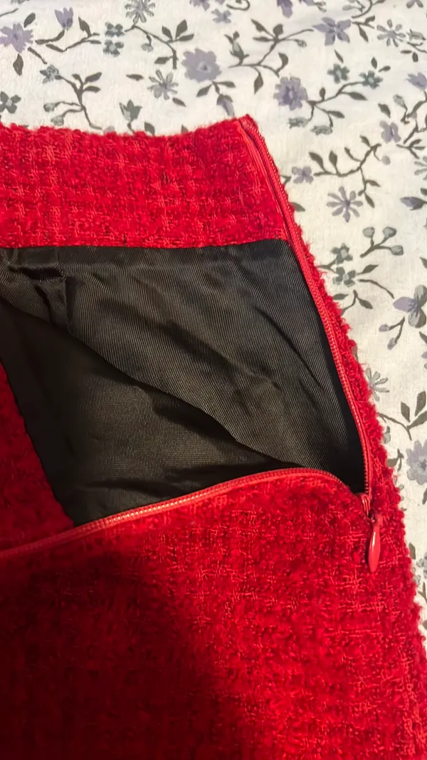 ZARA Mini Skirt Skort Red - Image 5