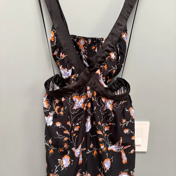 Anthropologie The Brinley V-Neck Jumpsuit Cut Out M - Image 5