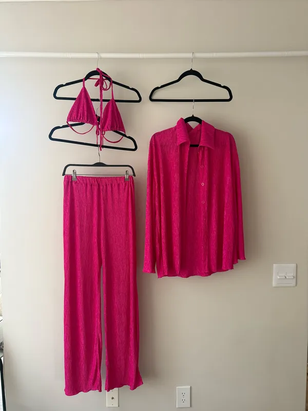 3 Piece Beach Set Pink Size 6 - Image 6