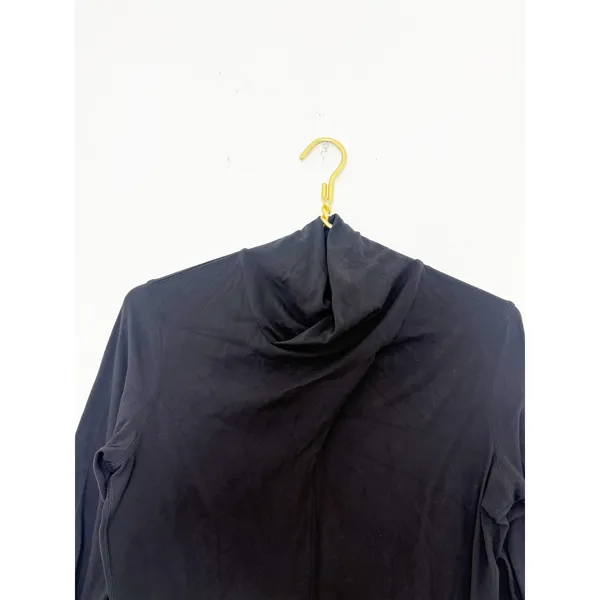 Lululemon Ethereal Long Sleeve Top Black Wrap Turtleneck Lightweight Stretch - Image 5