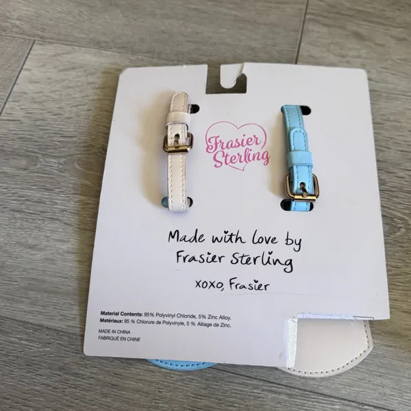 Frasier Sterling Pickleball Luggage Tags &‎ Golf Cart Passport Case Travel Set - Image 4