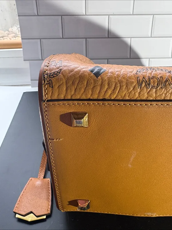 MCM Ella Boston Bag in Visetos - Pre-loved - Image 12