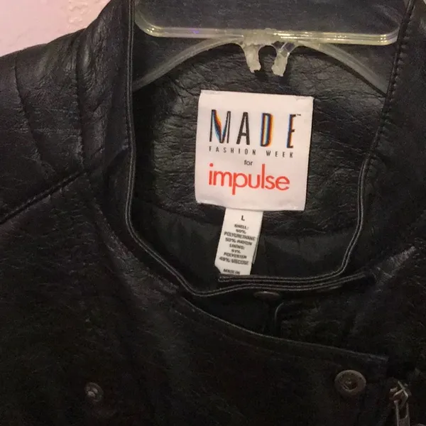 Jacket faux L Black Size L - Image 3