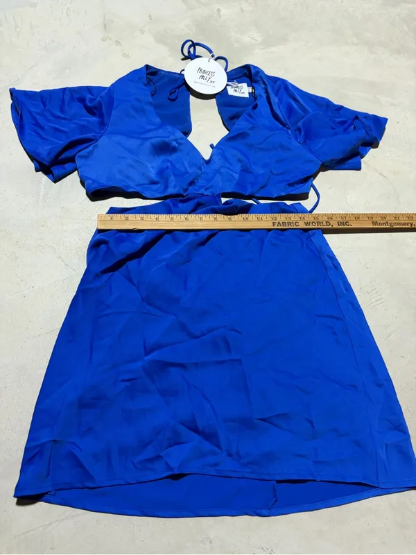 Princess Polly NWT Mischa Mini Dress blue 12 - Image 8