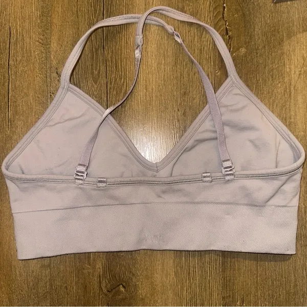 Lululemon Awakening Bra Taryn Toomey Collection Misty Mauve Purple Grey Size 8 - Image 5