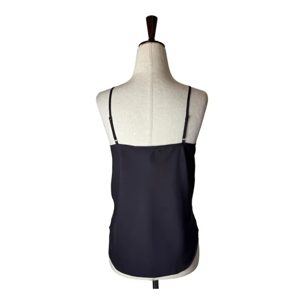 Veronica Beard‎ Tank Top Women XS Brown Silk Flowy Scoop Neck Camisole Luxury - Image 2