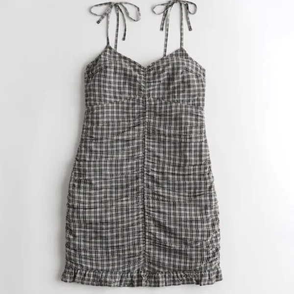 ✨ Hollister Ruched Tie-Shoulder Mini Dress✨ - Image 4