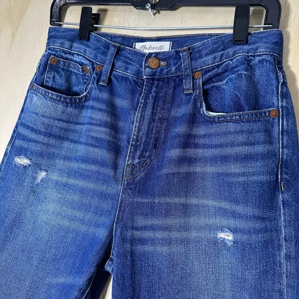 Madewell‎ The Perfect Vintage Jean Distressed Size 26 Inseam 29” - Image 3