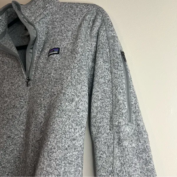 Patagonia Better Sweater 1/4‎ Zip Gray Fleece Jacket M Women’s - Image 3
