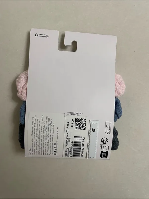 lululemon athletica NWT Uplifting 3 Pack Hair Scrunchie Ponytail Accessory - Image 3