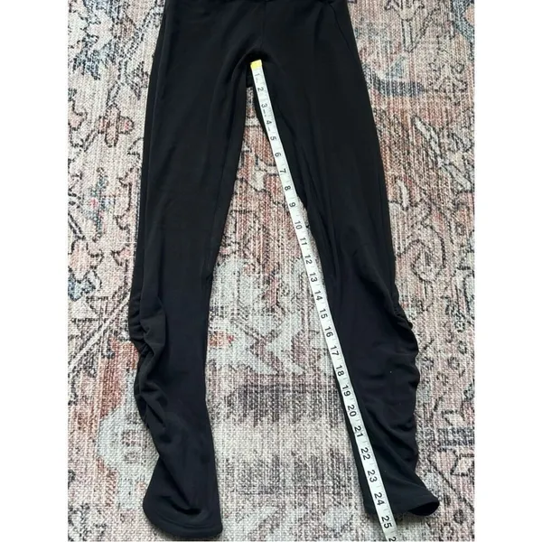 Lululemon Align High-Rise Ruched Waist Pant 25" Black Leggings Size 2 - Image 9