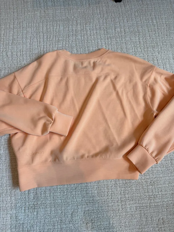 Lululemon Orange athletic crewneck - Image 3