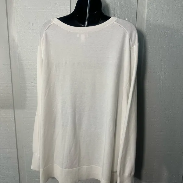 Daily Ritual Women’s White Sweater Size 3X EUC - Image 5