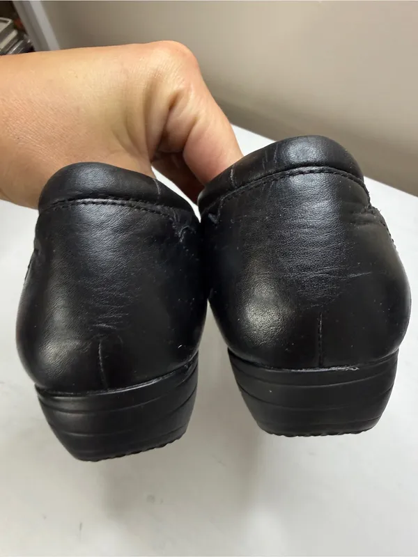 Dansko Franny Women's‎ Size 39 9US Black Leather Comfort Shoes Loafers - Image 9
